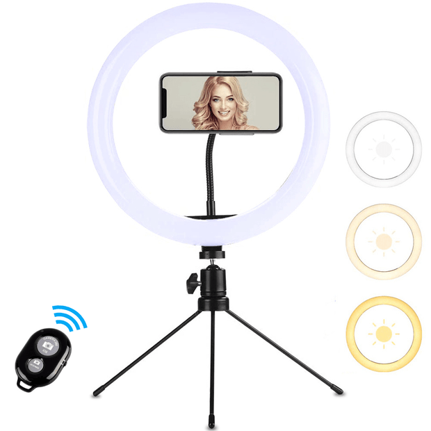 mobicell 10 Inches Big LED Ring Light for Camera Smartphone to Capture Your  Photo and Video at Tiktok, Musically and Other Phone's App with Tripod :  Amazon.in: Electronics